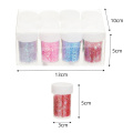 12Pcs 6Colors Assorted Glitter Powder für Art Decor